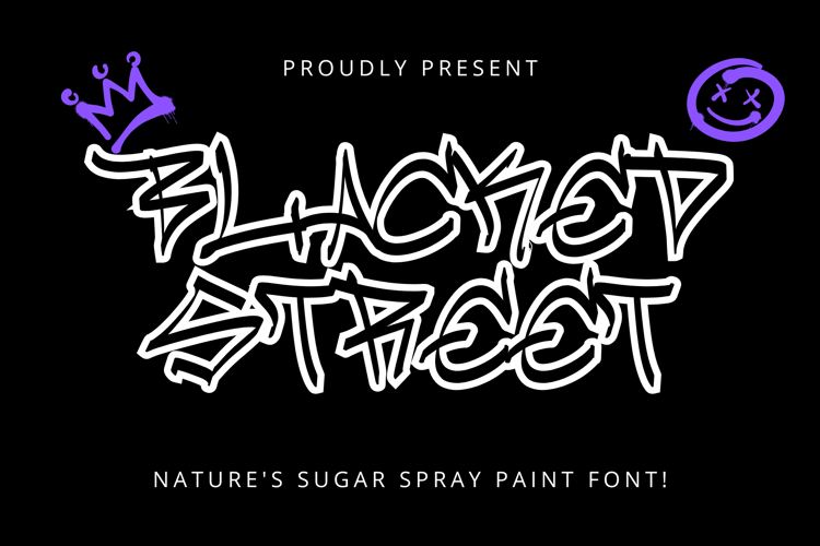 Blacked street - Font