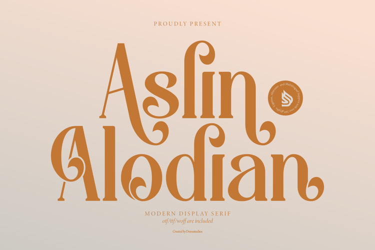 Aslin Alodian Font