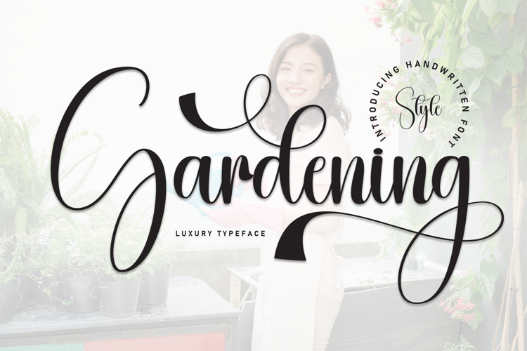 Preview of Gardening Font