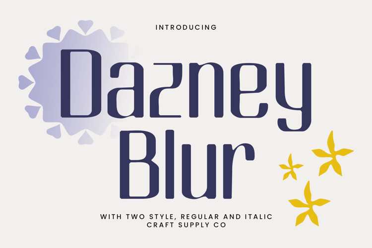 Dazney Blur Font