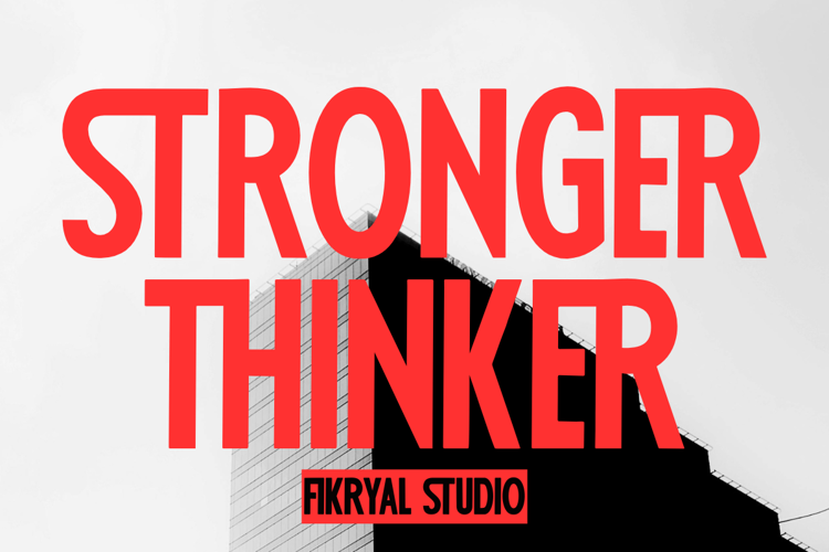 Preview of Stronger Thinker Font