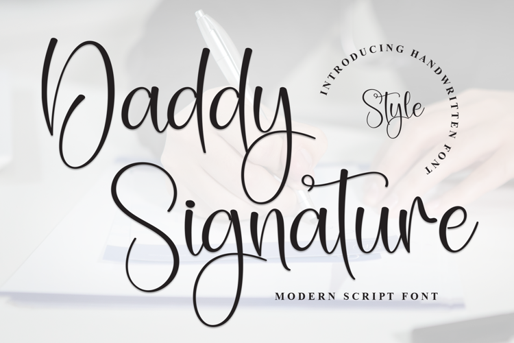 Preview of Daddy Signature Font