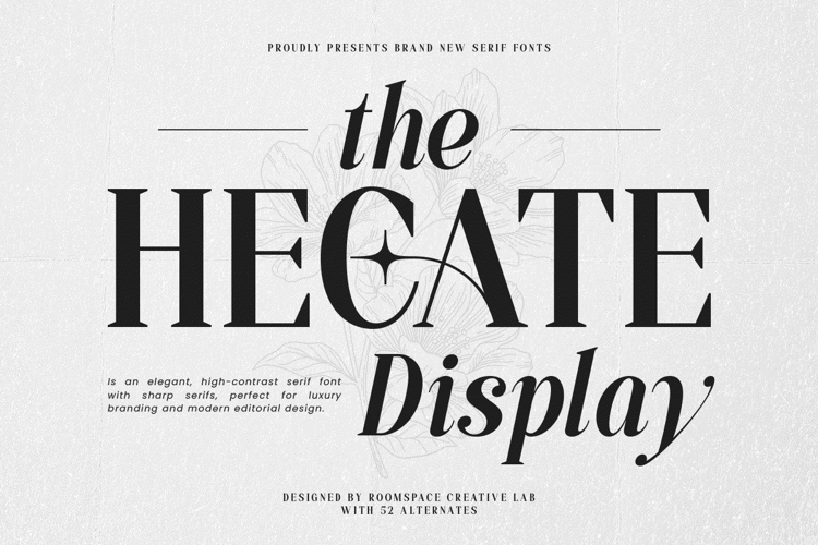 Preview of Hecate Display Font