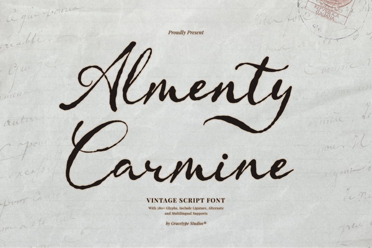 Preview of Almenty Carmine Font