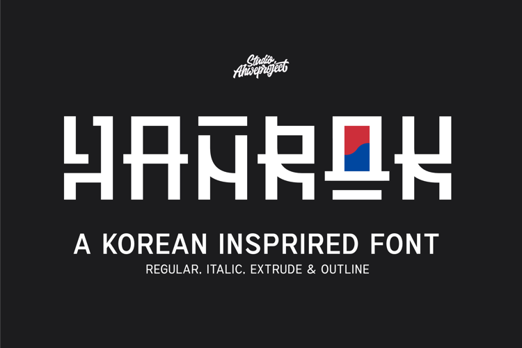 Preview of Hanrok Font