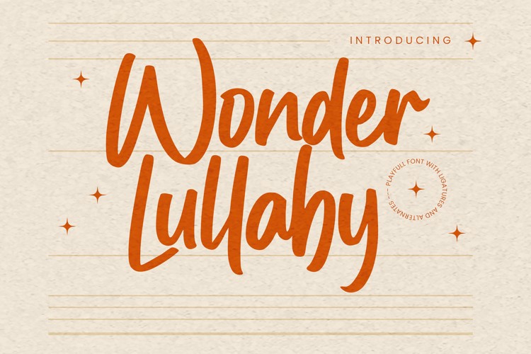Preview of Wonder Lullaby Font