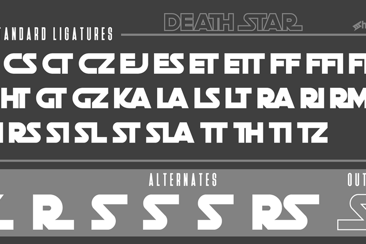 Death Star Font | Sharkshock | Fontspace