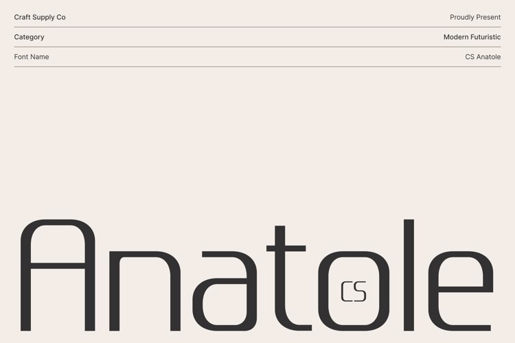 Preview of CS Anatole Font