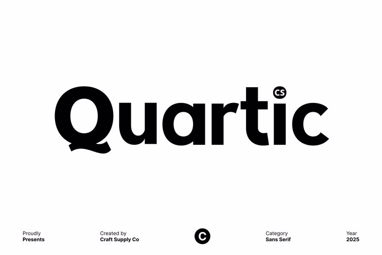 Preview of CS Quartic Font