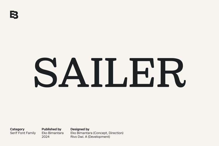 Preview of Sailer Font