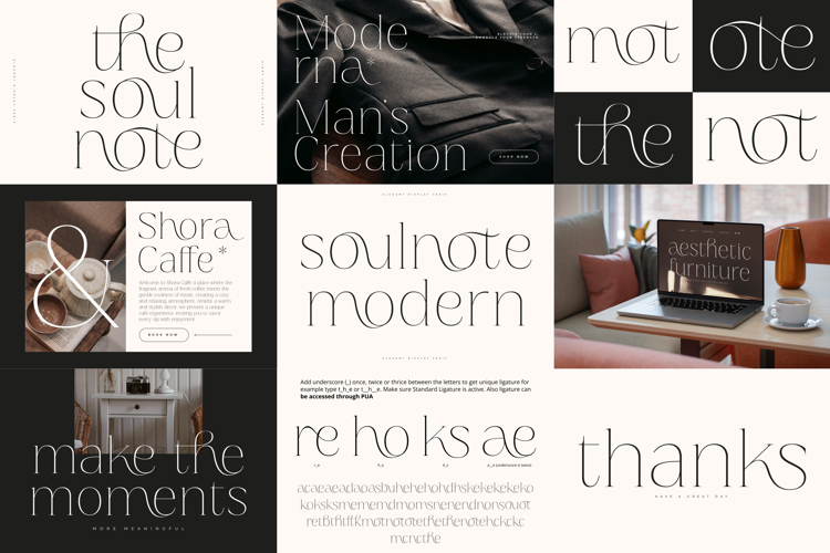 Soul Note Display Font