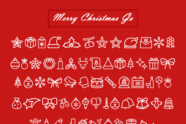 Merry Christmas Go Font