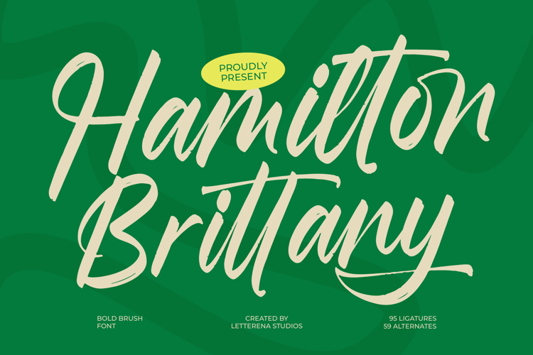 Preview of Hamilton Brittany VERSION Font