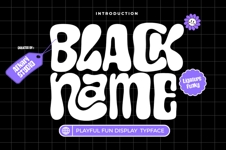 Preview of Black Name Font