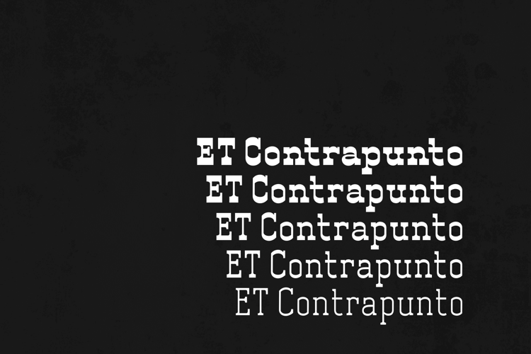 ET Contrapunto Font