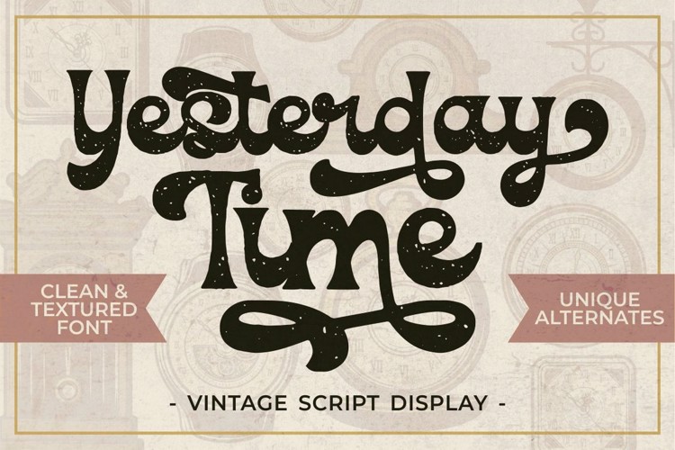 Yesterday Time Font