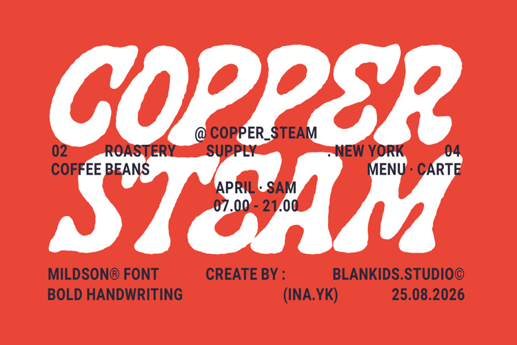 Preview of Mildson Font