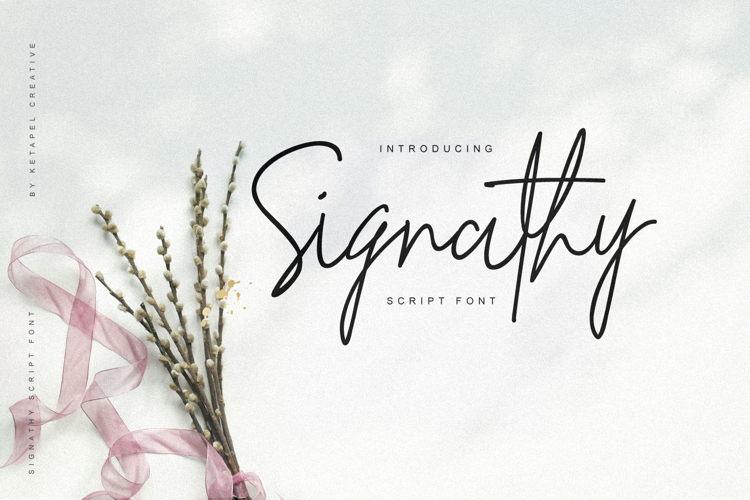 Signathy Script Font