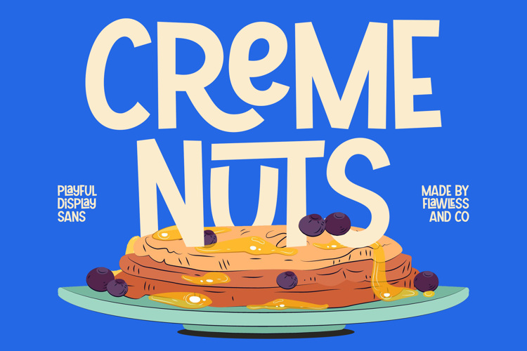Preview of CREME NUTS Font