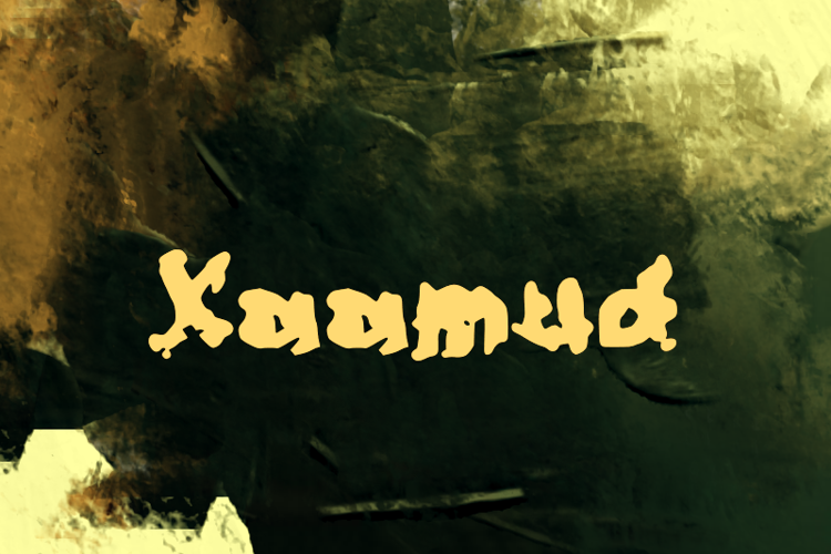 Preview of x  Xaamud Font