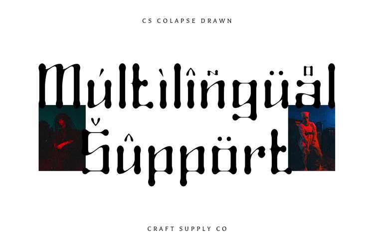 Preview of CS Colapse Drawn Font