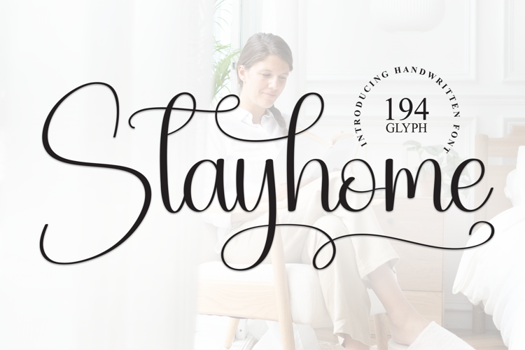 Preview of Stayhome Font