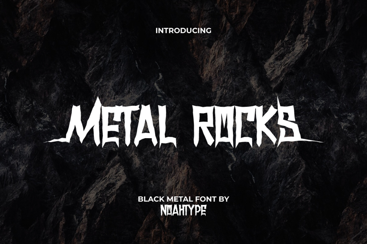 Preview of Metal Rocks Font