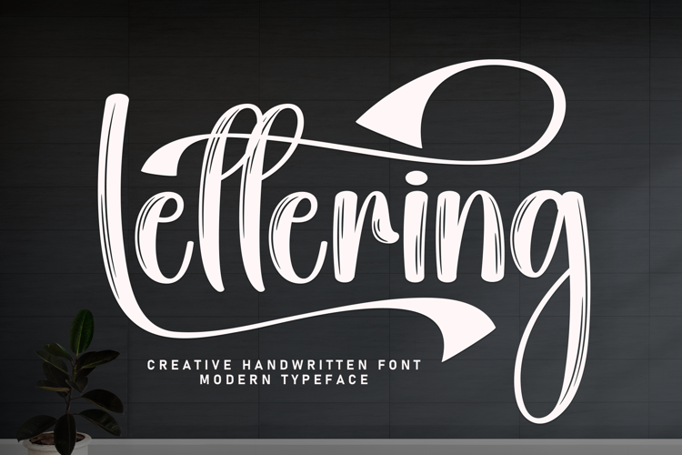 Preview of Lettering Font