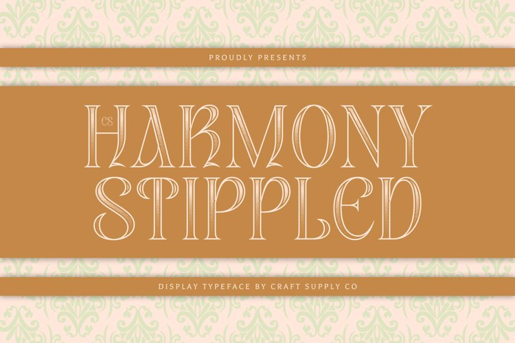 Preview of CS Harmony Stippled Font