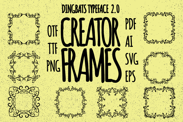 Preview of Frames Creator 2.0 Font