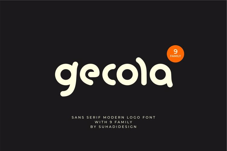 Preview of Gecola Bold Font