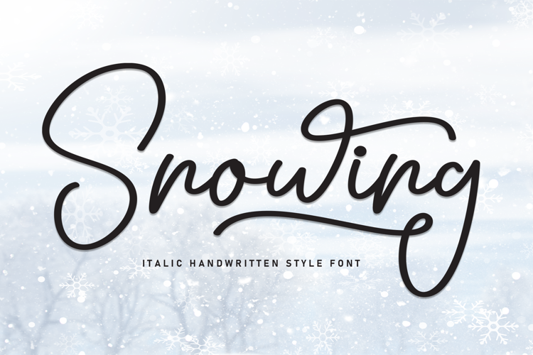 Preview of Snowing Font