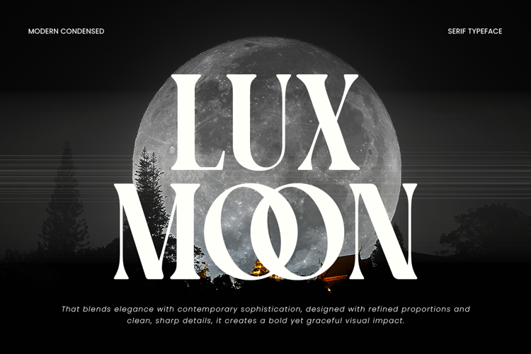 Preview of Lux Moon Font