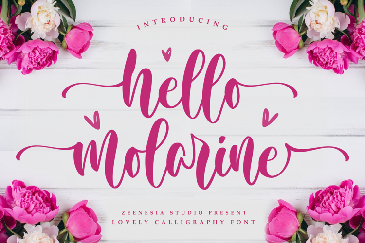 Hello Molarine FOR Font