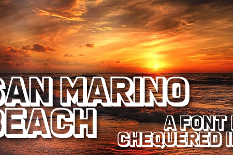 San Marino Beach Font