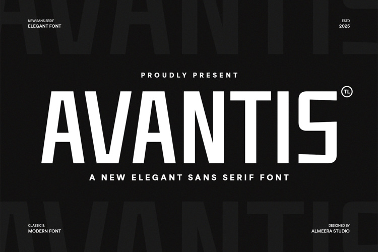 Preview of Avantis Font