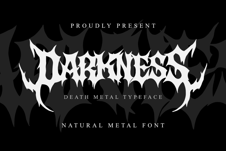 Preview of Darkness Font