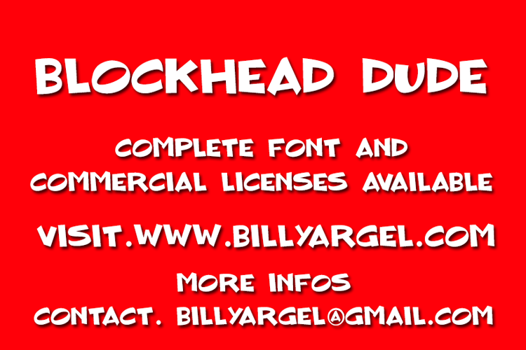 BLOCKHEAD DUDE Font