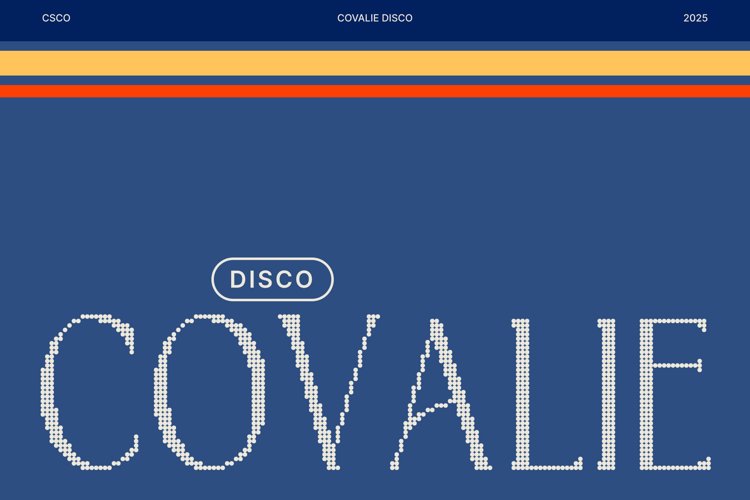 Preview of Covalie Disco Font