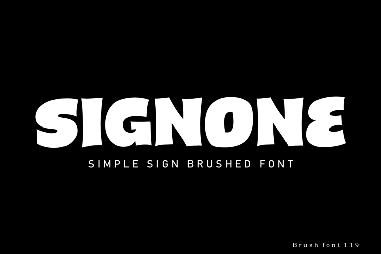 Preview of Sigenone Font