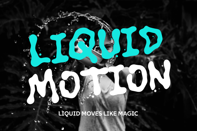 Preview of Blue Soak Font