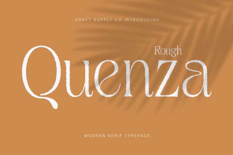 Preview of Quenza Rough Font