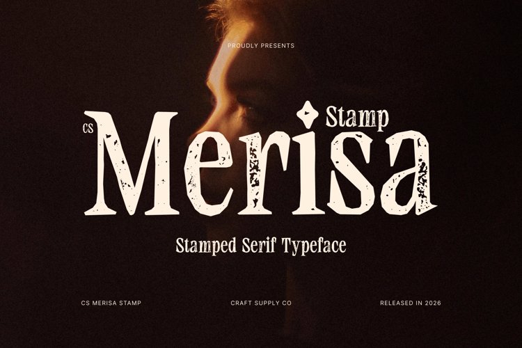 Preview of CS Merisa Stamp Font