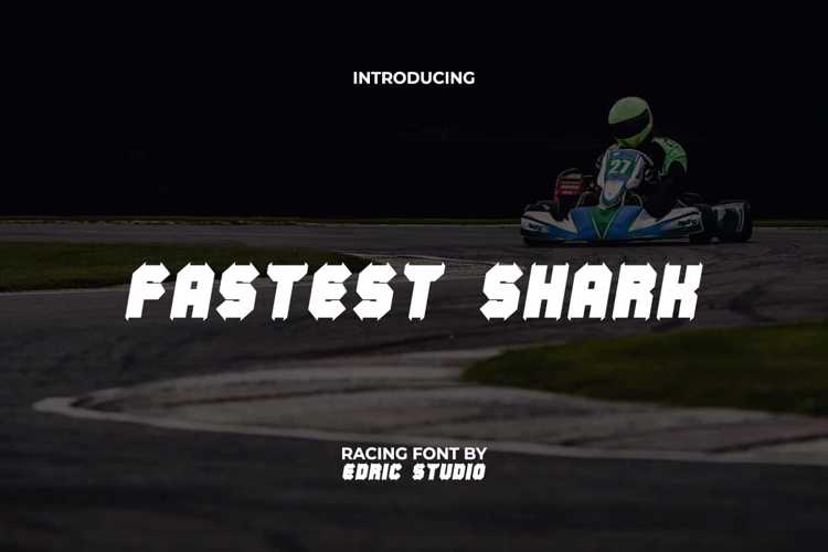 Preview of Fastest Shark Font