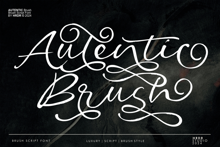 Preview of Autentic Brush Font