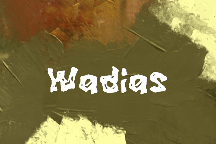 Preview of w Wadias Font