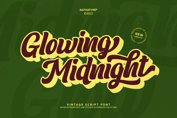Glowing Midnight Font