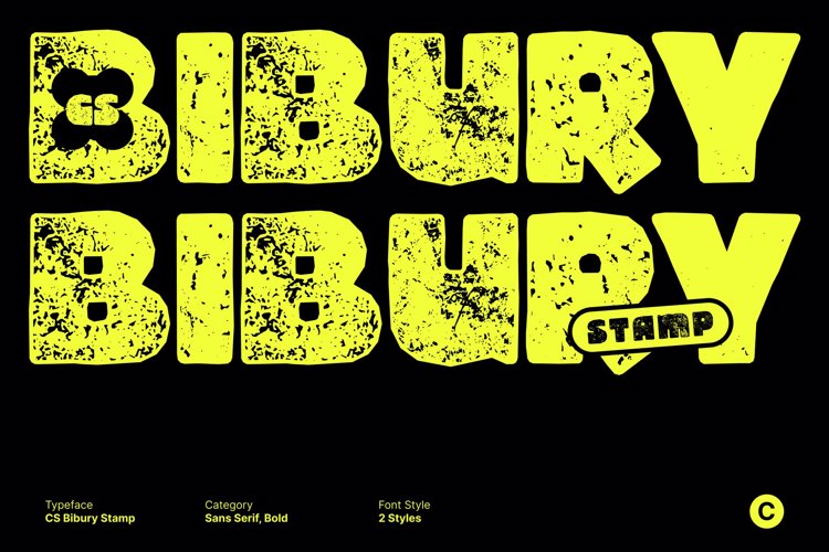 Preview of CS Bibury Stamp Font