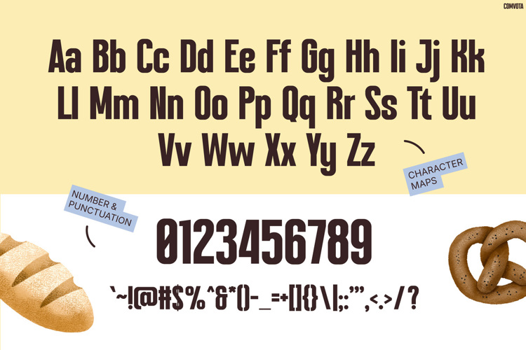 Preview of COMVOTA Font