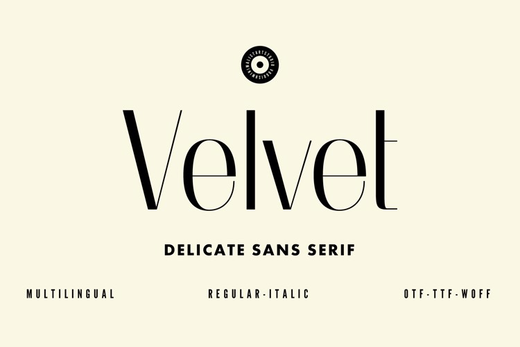 Preview of Velvet Font